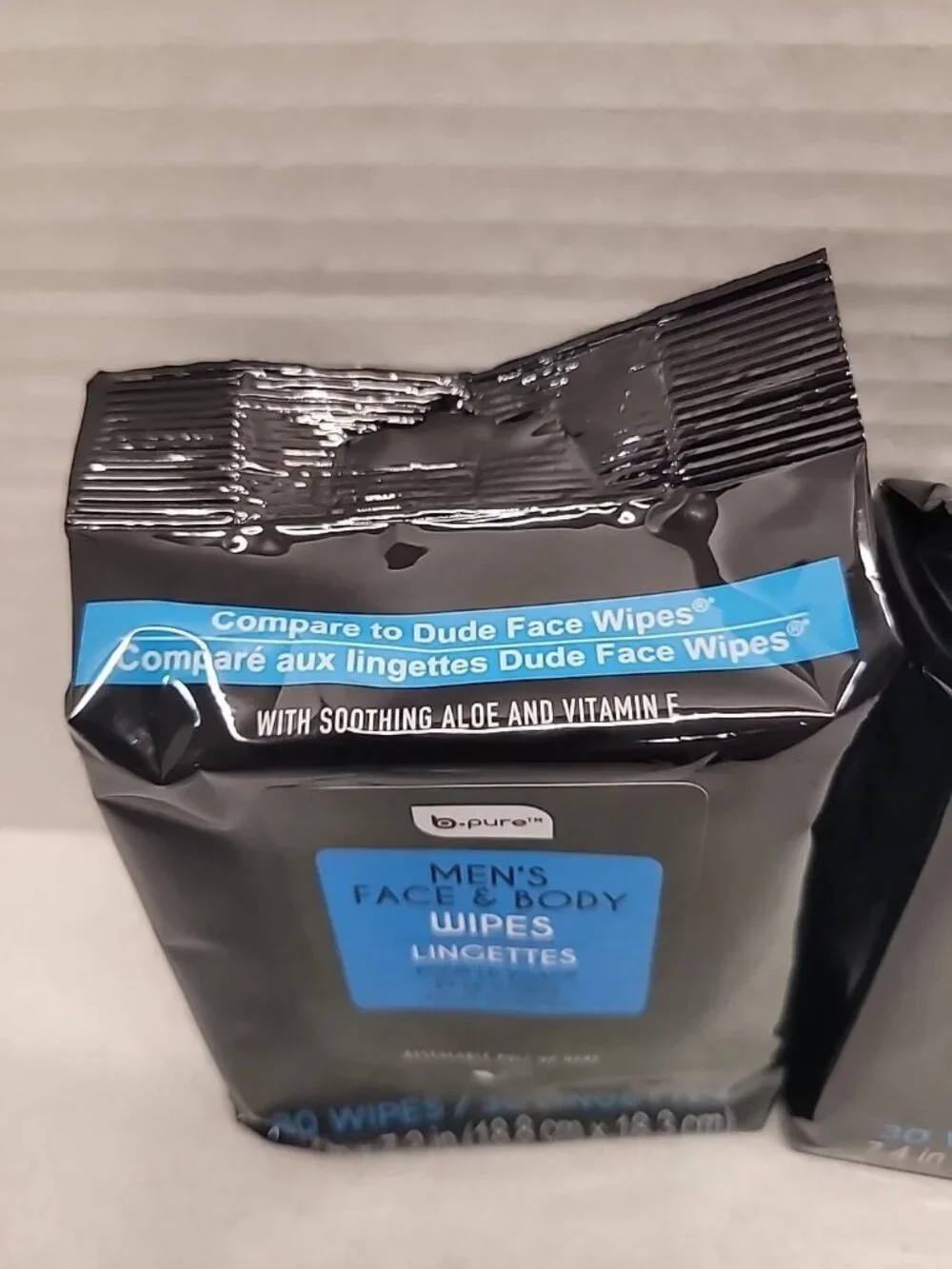 Men's Face & Body Wipes Aloe Vitamin E: Removes Dirt & Grime On The Go